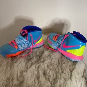 Worn Kyrie 6 GS 'Pool' Kids 2Y